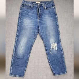 Madewell Distressed Style The Mom Jean Size 31